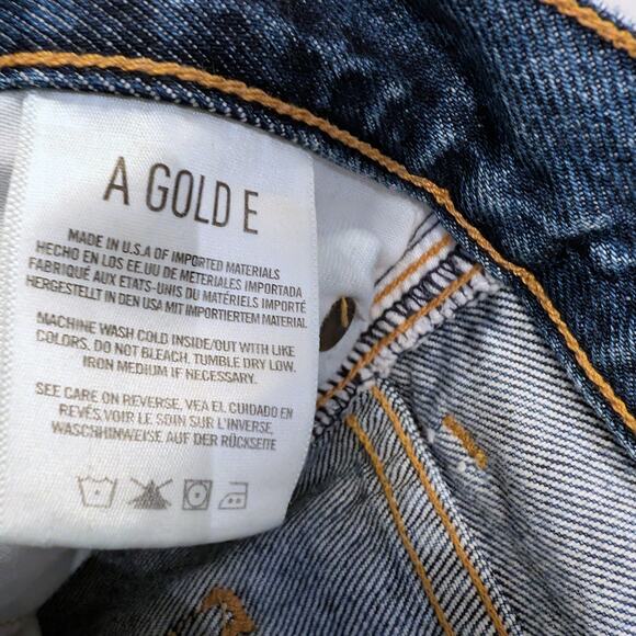 AGOLDE Pinch Waist Jeans High Rise Kick Flare Placebo Blue A095-811 Size 27 - Picture 4 of 6